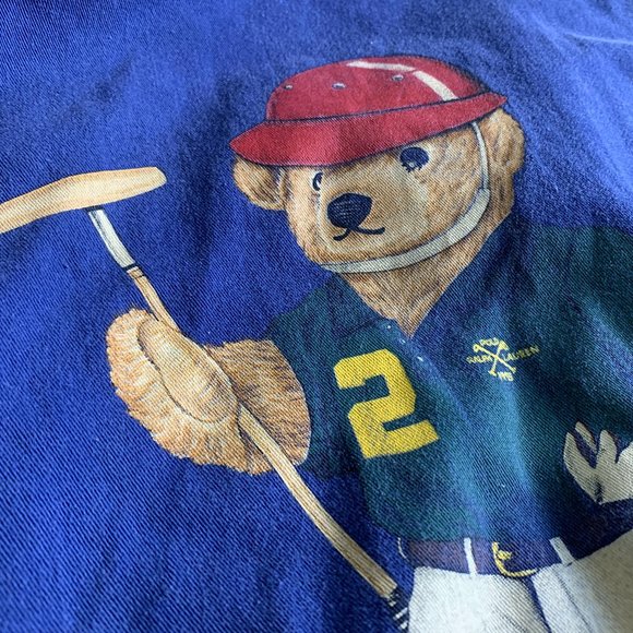 Polo Ralph Lauren Polo Bear Windbreaker Jacket Small VINTAGE RARE - Picture 7 of 8